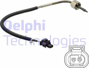 Delphi TS30203 - Датчик, температура вихлопних газів autozip.com.ua