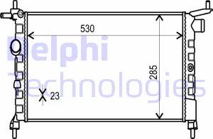 Delphi TSP0524014 - Радіатор, охолодження двигуна autozip.com.ua