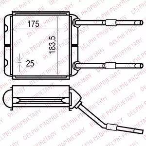 Delphi TSP0525535 - Теплообмінник, опалення салону autozip.com.ua