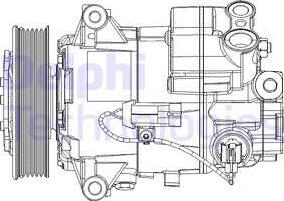 Delphi TSP0155947 - Компресор, кондиціонер autozip.com.ua