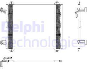 Delphi TSP0225407 - Конденсатор, кондиціонер autozip.com.ua