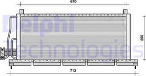 Delphi TSP0225046 - Конденсатор, кондиціонер autozip.com.ua