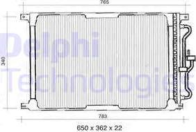 Delphi TSP0225300 - Конденсатор, кондиціонер autozip.com.ua