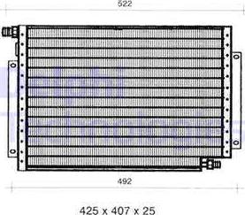 Delphi TSP0225241 - Конденсатор, кондиціонер autozip.com.ua