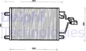 Delphi TSP0225200 - Конденсатор, кондиціонер autozip.com.ua