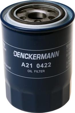 Denckermann A210422 - Фильтр масляный KIA SORENTO 2.5 CRDI 06-. HYUNDAI H1 2.5 CRDI 03-09 пр-во DENCKERMANN autozip.com.ua