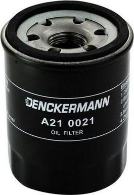 Denckermann A210021 - Фільтр масляний Opel Astra 1.7TD -98-Fiat Grande Punto 05--Nissan Cube 10- autozip.com.ua