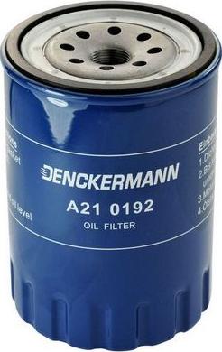 Denckermann A210192 - Масляний фільтр autozip.com.ua