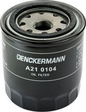 Denckermann A210104 - Масляний фільтр autozip.com.ua