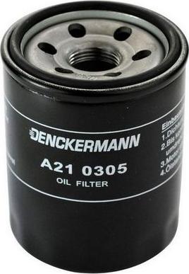 Denckermann A210305 - Масляний фільтр autozip.com.ua