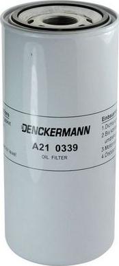 Denckermann A210339 - Масляний фільтр autozip.com.ua