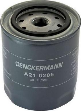 Denckermann A210206 - Масляний фільтр autozip.com.ua
