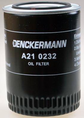 Denckermann A210232 - Масляний фільтр autozip.com.ua