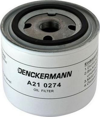 Denckermann A210274 - Масляний фільтр autozip.com.ua