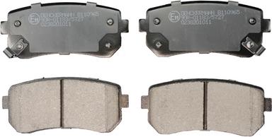 Denckermann B110965 - Гальмівні колодки, дискові гальма autozip.com.ua