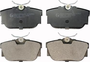 Denckermann B110902 - Гальмівні колодки, дискові гальма autozip.com.ua