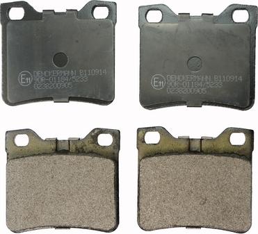 Denckermann B110914 - Гальмівні колодки, дискові гальма autozip.com.ua