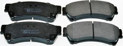 Denckermann B110986 - Гальмівні колодки, дискові гальма autozip.com.ua