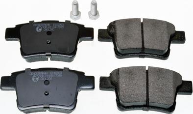 Denckermann B110983 - Гальмівні колодки, дискові гальма autozip.com.ua