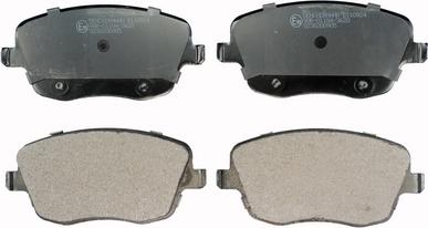 Denckermann B110924 - Гальмівні колодки, дискові гальма autozip.com.ua