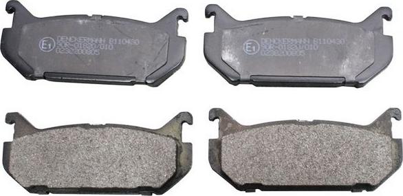 Denckermann B110430 - Гальмівні колодки, дискові гальма autozip.com.ua
