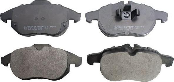 Denckermann B110584 - Гальмівні колодки, дискові гальма autozip.com.ua