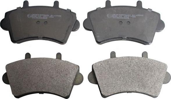 Denckermann B110582 - Гальмівні колодки, дискові гальма autozip.com.ua