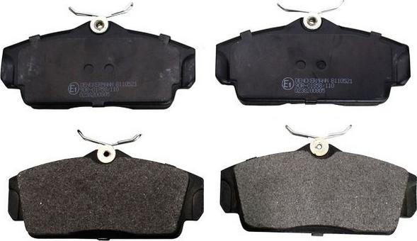 Denckermann B110521 - Гальмівні колодки, дискові гальма autozip.com.ua