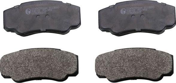 Denckermann B110093 - Гальмівні колодки, дискові гальма autozip.com.ua