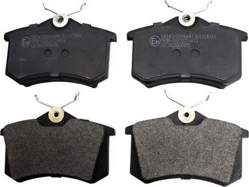 Denckermann B110041 - Гальмівні колодки, дискові гальма autozip.com.ua