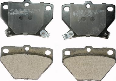 Denckermann B110871 - Гальмівні колодки, дискові гальма autozip.com.ua