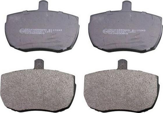 Denckermann B110243 - Гальмівні колодки, дискові гальма autozip.com.ua