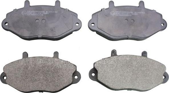 Denckermann B110242 - Гальмівні колодки, дискові гальма autozip.com.ua