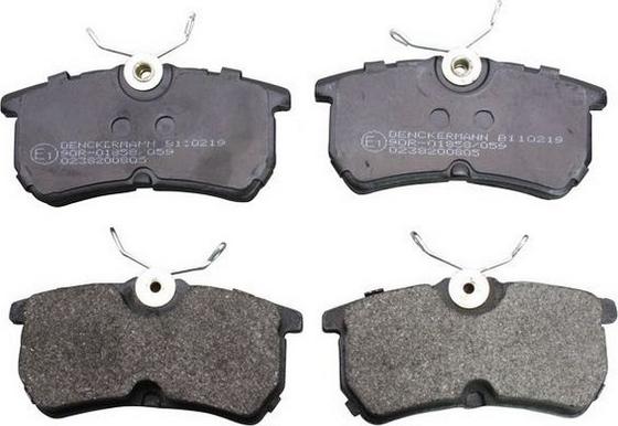 Denckermann B110219 - Гальмівні колодки, дискові гальма autozip.com.ua