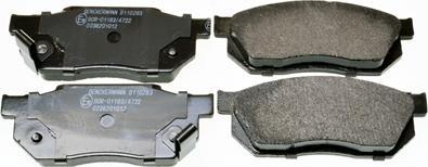 Denckermann B110283 - Гальмівні колодки, дискові гальма autozip.com.ua