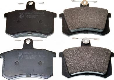 Denckermann B111091 - Гальмівні колодки, дискові гальма autozip.com.ua