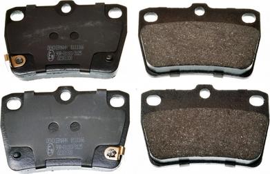 Denckermann B111166 - Гальмівні колодки, дискові гальма autozip.com.ua