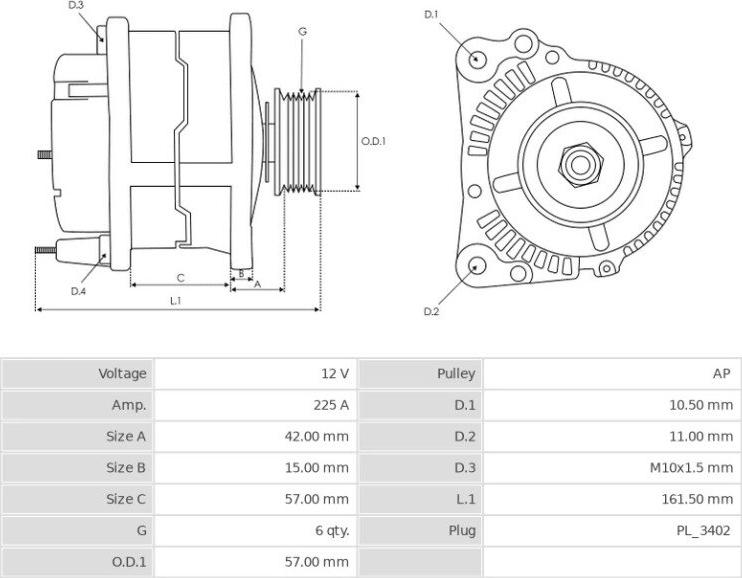 Denso 104210-6670 - Генератор autozip.com.ua