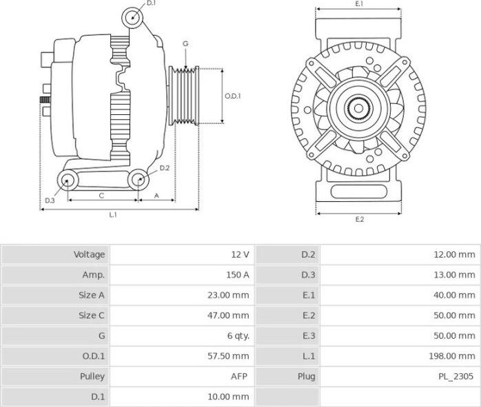 Denso 104210-6120 - Генератор autozip.com.ua