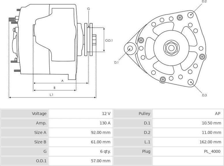 Denso 1042103460 - Генератор autozip.com.ua