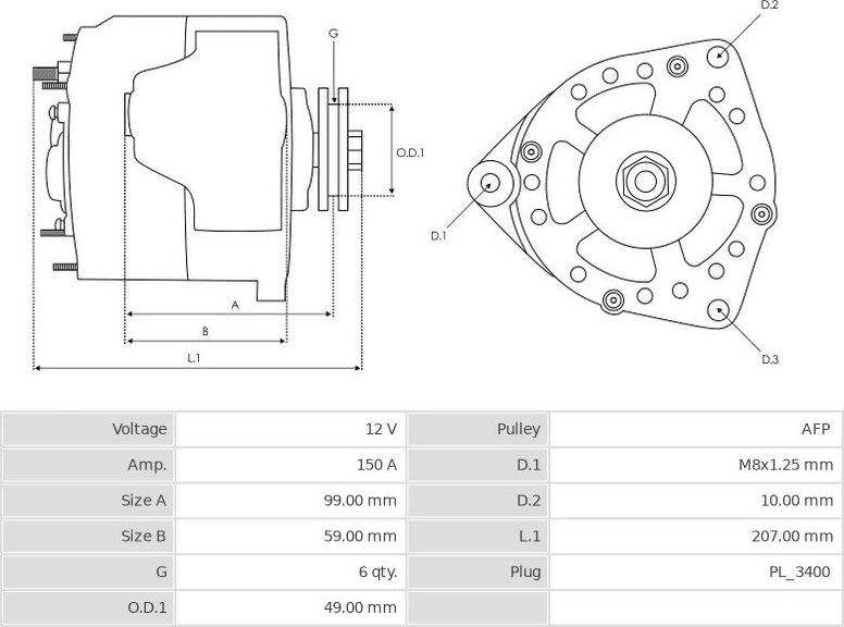 Denso 1042103180 - Генератор autozip.com.ua