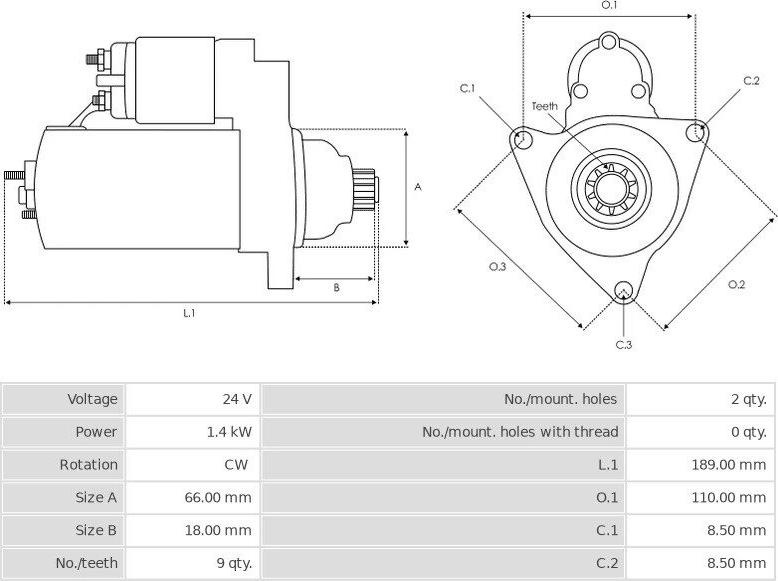 Denso 1280005410 - Стартер autozip.com.ua