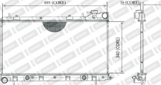 Denso 221-3602 - Радіатор, охолодження двигуна autozip.com.ua