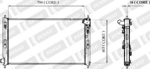 Denso A221-A312 - Радіатор, охолодження двигуна autozip.com.ua