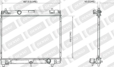 Denso A221-A389 - Радіатор, охолодження двигуна autozip.com.ua