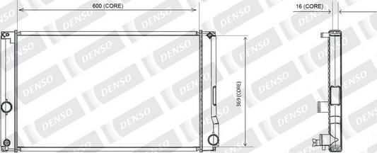 Denso A221-A388 - Радіатор, охолодження двигуна autozip.com.ua