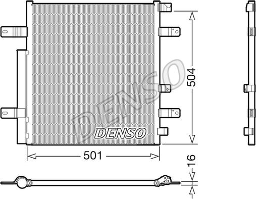 Denso DCN99054 - Конденсатор, кондиціонер autozip.com.ua