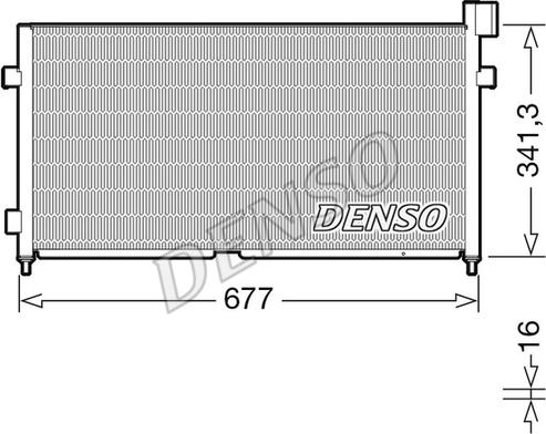 Denso DCN99056 - Конденсатор, кондиціонер autozip.com.ua
