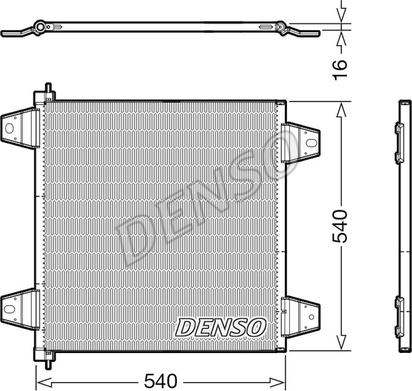 Denso DCN99065 - Конденсатор, кондиціонер autozip.com.ua