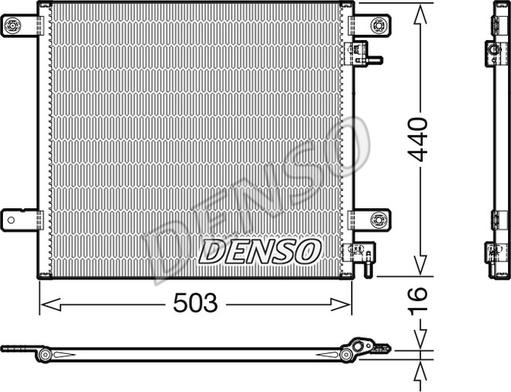Denso DCN99066 - Конденсатор, кондиціонер autozip.com.ua